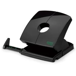 novus Locher B230 RE+NEW schwarz - Hochwertiger Bürolocher für bis zu 30 Blatt, präzise und einfach zu entleeren