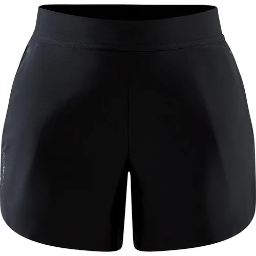 Craft Damen Advance Essence 5 INCH Stretch Freizeit-Shorts, Schwarz, M - Kurze Sporthosen aus hochwertigem Stretchgewebe, ideal für intensive Workouts und maximalen Tragekomfort.