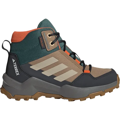 Wanderschuh ADIDAS TERREX AX4R MID RAIN.RDY Kinder Gr. 34 - Wasserdichter Wanderschuh für Kinder, ideal für Outdoor-Abenteuer bei jedem Wetter – schützt vor Nässe und bietet optimalen Grip auf unebenem Terrain.