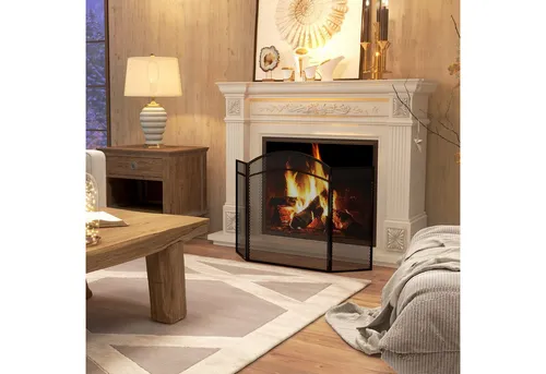 HOMCOM Kaminschutzgitter 96 x 60 cm