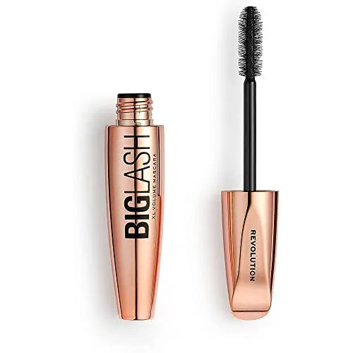 Revolution Beauty, Big Lash Volume Mascara, Volumen- & Verlängerungs-Mascara, Leichtes Gefühl, Schnell Trocknend, Tierversuchsfrei & Vegan, Tiefschwarz