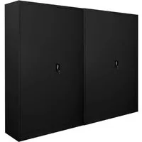 PROREGAL® Flügeltürenschrank ELEPHANT Mega Deal (2 Stück) - Hochschrank-Set aus 2 robusten, abschließbaren Schränken mit höhenverstellbaren Fachböden für optimale Anpassung an deine Aufbewahrungsbedürfnisse. Ideal für Büro und Lager!