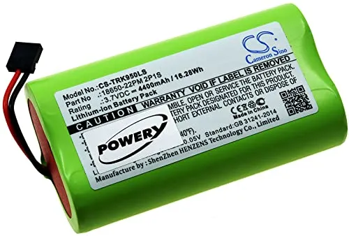 Akku für LED-Fahrrad-Beleuchtung Trelock LS 950 - 3,7V Li-Ion, 4400mAh für nachhaltigen Austausch und hohe Kapazität