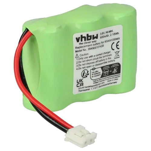 vhbw 1x Akku kompatibel mit Siemens Gigaset T11, 100, A1, 200, A100 schnurlos Festnetz Telefon (600 mAh, 3,6 V, NiMH) - Ersatz für 60AAH3BMX, HSC22, V30145-K1310-X147