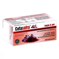 Cefasafra Hartkapseln 100 St - rezeptfrei, hochwertige Nahrungsergänzung für Ihr Wohlbefinden
