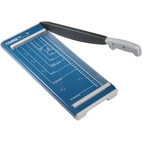 Dahle 502 Papierschneider - Papierschneidemaschine für bis zu 8 Blätter A4, präzise Schnitte und ideal für Büroarbeiten oder kreative Projekte