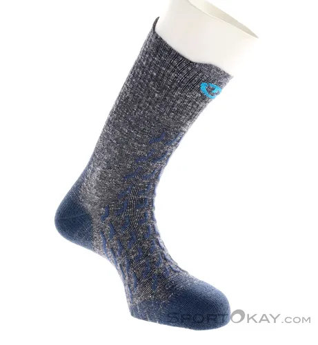 Therm-ic Trekking Ultra Cool Crew Socken - Grau (39-41) - Sportsocken für Trekking und Outdoor, mit kühlender Technologie für optimalen Komfort bei warmem Wetter.