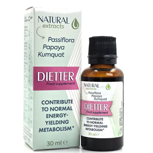 DIETTER Tropfen 30ml – Unterstützung für den Stoffwechsel - Praktische Tropfen zur Unterstützung der täglichen Ernährung. Enthält natürliche Inhaltsstoffe wie Grüntee und Chrom. Ideal für eine ausgewogene Ernährung und einfach in der Anwendung.