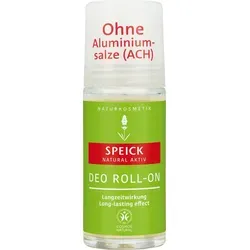 Speick Natural Aktiv Deo Roll On 50ml - Deodorant mit langanhaltendem Schutz, enthält natürlichen Bio-Salbei und den harmonisierenden Speick-Extrakt aus kontrollierter biologischer Wildsammlung. 100% ohne Aluminiumsalze und synthetische Zusätze.
