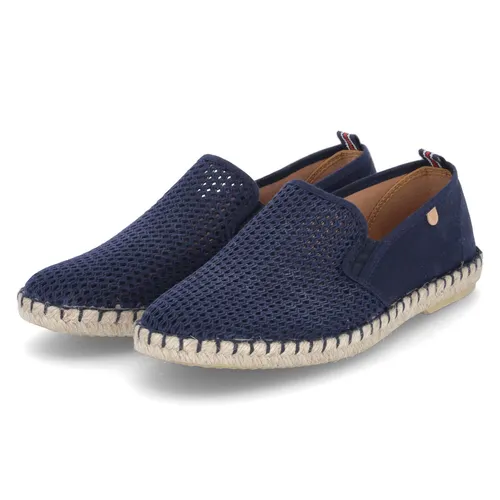 Verbenas Tom Damenschuhe Slipper Blau - Slipper & Loafer aus Textil mit luftig geknüpfter Oberfläche, gepolsterter Lederdecksohle und rutschhemmender Laufsohle für höchsten Komfort.