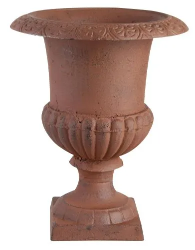 Esschert Design Blumentopf - Französische Vase Amphore auf Sockel, Größe M - Garten-Zubehör mit klassischem und zeitlosem Design, ideal für den Innen- und Außenbereich.