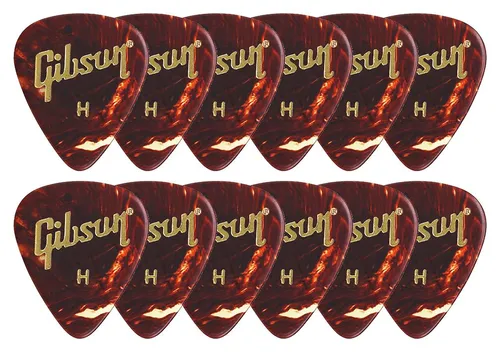 Gibson Tortoise Picks Heavy 12er Pack