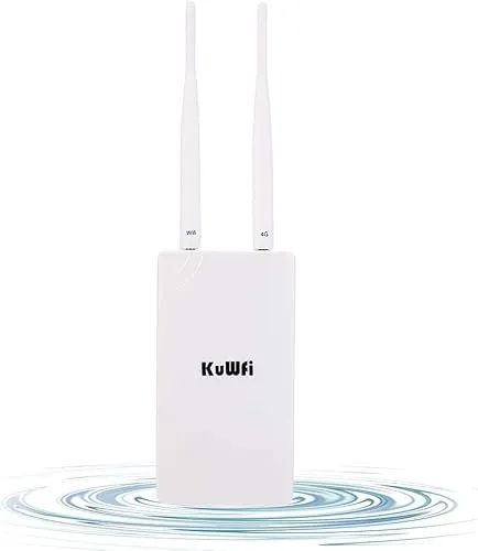 KuWFi CPF905 Outdoor 4G LTE Router - Wetterfester 4G Router für schnellen Internetzugang bis 150 Mbit/s, ideal für Outdoor-Nutzung und bis zu 10 Geräte gleichzeitig. Plug & Play für einfache Installation!