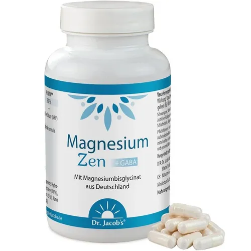 Magnesium  Zen + Aminosäure, 90 Kapseln, Magnesiumbisglycinat   Dr. Jacob´s