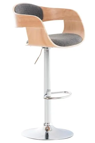 CLP Barhocker Kingston in silber von CLP