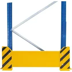 Produktbild Rammschutzwand B1100xH400 mm schwarz/gelb für Einfachregal