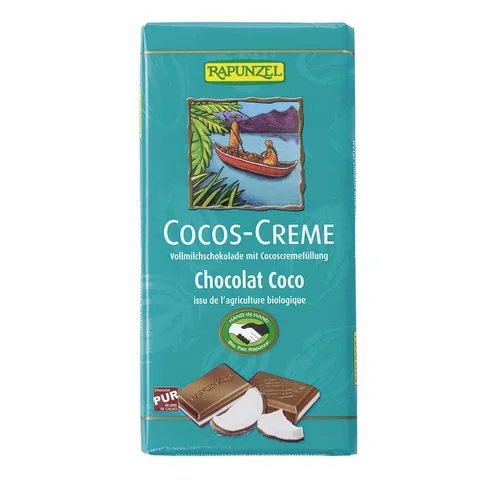 Rapunzel Schokolade Vollmilchschokolade - Cocos Creme 100g von Rapunzel