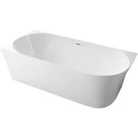 Bernstein Badewanne NOVA SLIM LINE - Eckbadewanne Einbau links, 150x78x60 cm, in glänzendem Weiß – ideal für platzsparende Badezimmerlösungen und entspannende Wellnessmomente.