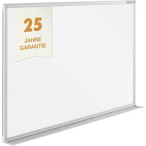 Magnetoplan Whiteboard 120x180 emailliert - Diverse M - Hochwertiges, kratzfestes Whiteboard aus emailliertem Stahl, ideal für intensiven Gebrauch. Mit 25 Jahren Garantie und praktischer Ablageschale für Stifte.