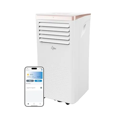 Suntec Coolfixx 9000 BTU – Mobile Klimaanlage in Rosé mit App Steuerung