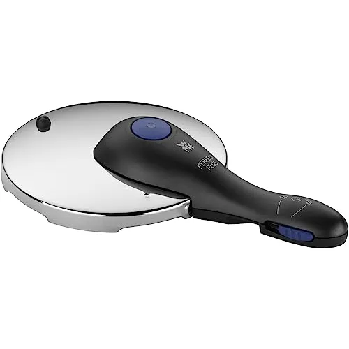 WMF Perfect Plus Ersatzdeckel für Schnellkochtopf 18 cm - Schnellkochtopfzubehör mit TÜV-geprüftem 5-stufigem Sicherheitssystem, rostfreiem Cromargan Edelstahl und einfachem Dampfablass für sicheres und bequemes Kochen.