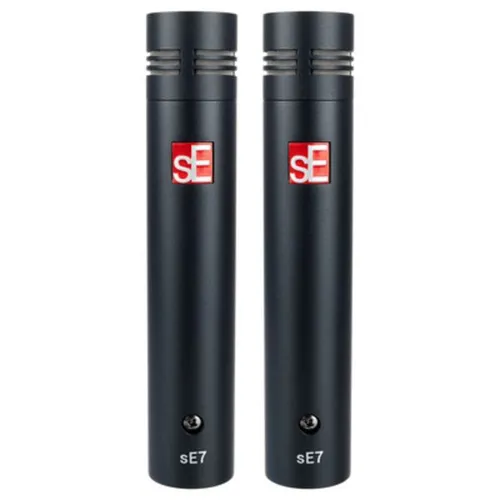 sE Electronics sE7 Stereo-Set - Mikrofone mit hochwertiger Kondensator-Kapsel für exzellentes Einschwingverhalten, extrem niedriges Eigenrauschen und schaltbare Vorverstärkung.