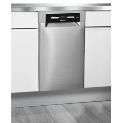 Bauknecht BSUO 3O23 PF X Unterbau-Geschirrspüler - 45 cm breiter Geschirrspüler mit PowerClean-Technologie für gründliche Reinigung, Besteckschublade für 10 Maßgedecke und Hygienefunktion für extra Sauberkeit.