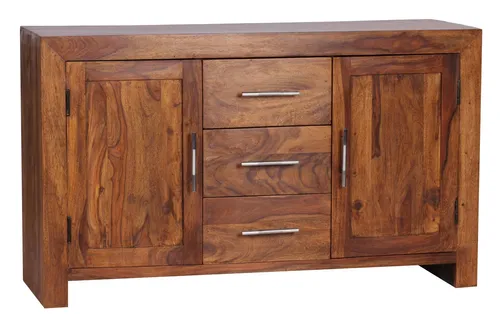 Sheesham Massiv Sideboard 118,5 x 40 cm