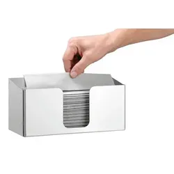 BARTSCHER Papiertuchspender ILZF20 - Edelstahl Papiertuchspender, ideal für Faltpapier und sorgt für eine hygienische Handtrocknung in öffentlichen Bereichen.