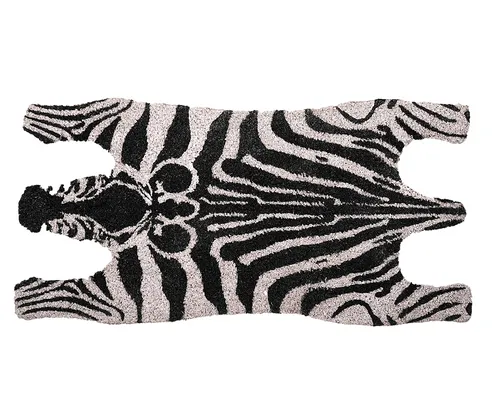 Zebra Kokosmatte 75 cm in weiß von Esschert Design