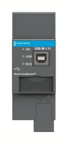 Busch-Jaeger USB-M-1.11 USB-Schnittstelle, REG, grau, Busch-free@home®