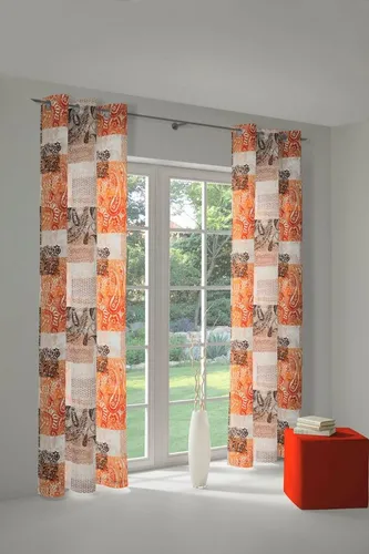 Wirth Vorhang JOLANDA (1 St), Ösen, verdunkelnd in orange von Wirth
