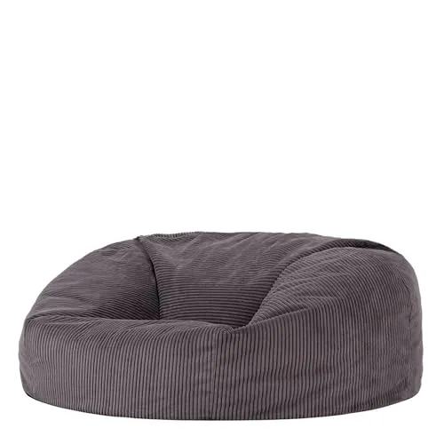 Icon Soul XXL Sitzsack Sofa für Erwachsene - Sitzsäcke für zwei, aus flauschigem Cordstoff, ideal zum Entspannen und Kuscheln. Leicht zu bewegen und perfekt für jedes Wohnzimmer.