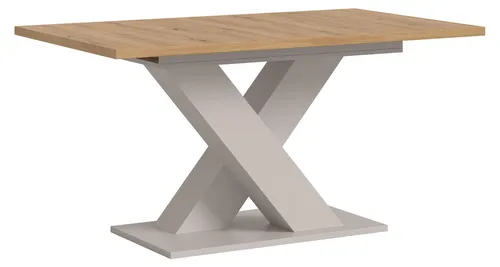 xonox.home Esstisch Motion - Ausziehbar 150-190 cm in Kaschmir und Artisan Nachbildung - Moderner Esstisch (B/H/T: 150-190x76x90 cm) aus hochwertigem Holzwerkstoff, ausziehbar für flexiblen Platzbedarf. Trendiges X-Fußgestell sorgt für Stabilität und ansprechendes Design.