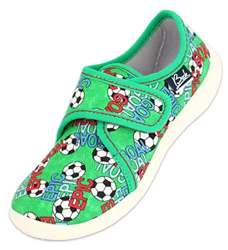 Beck Unisex Kinder Goal Hausschuh, Grün, 33 EU