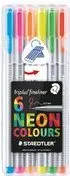 STAEDTLER triplus pastel COLOURS Fineliner farbsortiert 0,3 mm (334 SB6CS1) 6