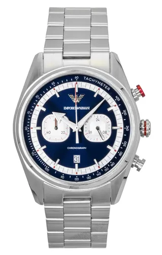 Emporio Armani Herren Analog Quarz Uhr AR11676 - Elegante Armbanduhr für Herren mit 42-mm-Gehäuse, Quarzwerk und wasserdicht bis 50 m – ideal für stilbewusste Männer.