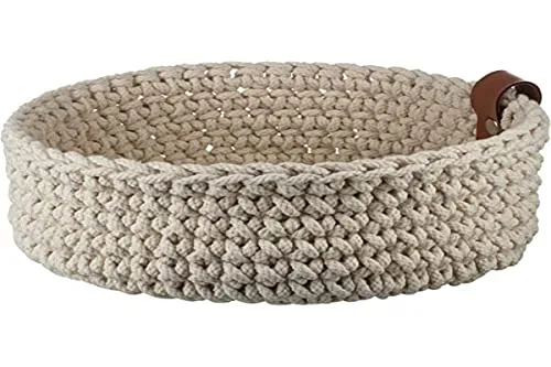 ASA 37882065 Brotkorb aus Baumwolle, 26cm, Beige - Eleganter Häkelkorb aus Baumwolle, vielseitig einsetzbar für Brot, Snacks oder als Dekokorb, ideal für stilvolle Wohnideen.