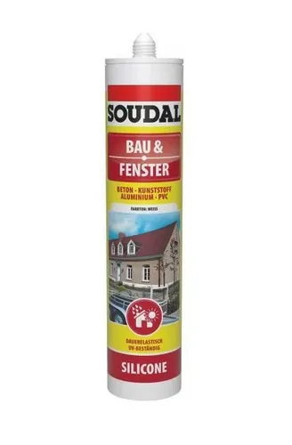 Soudal Silikon Bau & Fenster Weiss 300 ml