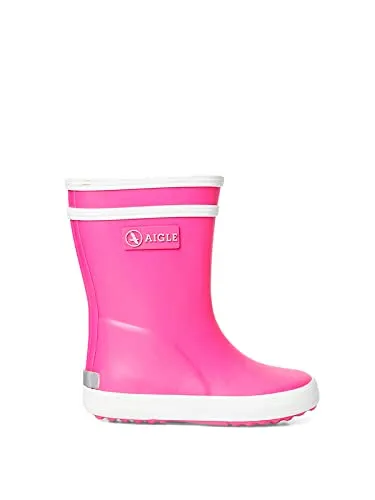 Aigle Unisex Kinder Baby Flac Stiefel, Pink Rose New, 19 EU - Baby Stiefel aus hochwertigem Kalbsleder, mit weichem Schafleder innen für optimalen Komfort und ein stylisches Design.