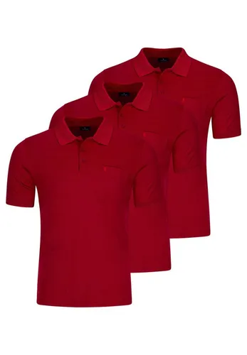 RAGMAN Poloshirt 3er Pack Basic (Spar-Set, 3-tlg) Poloshirt - Baumwolle - Atmungsaktiv - Klassischer Look