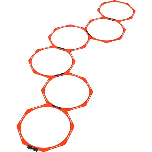 Select Koordinationsringe Oktagon - 6 Ringe für effektives Koordinationstraining - Trainerbedarf für Lauf- und Springübungen, inkl. 6 Oktagon-Ringen, 6 Clips und praktischer Tragetasche für einfachen Transport.