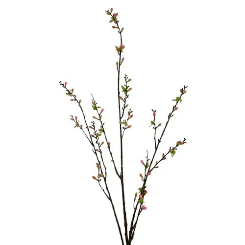 Unbekannt Künstlicher KIRSCHBLÜTENZWEIG ca 115 cm. Kirsch - Blüten - Knospen - AST, Zweig in PFIRSICH PINK 18606 25