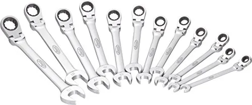 Vigor V2818 Knarren-Ring-Maulschlüssel-Satz 12teilig 8-19mm