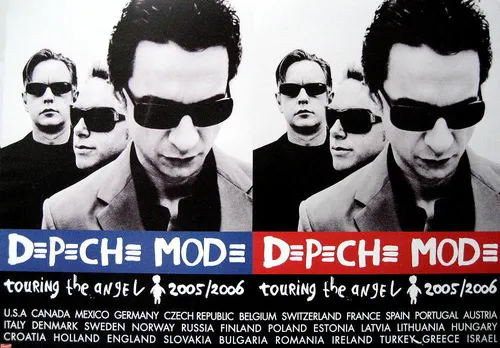 DEPECHE MODE POSTER TOURING THE ANGEL QUERFORMAT