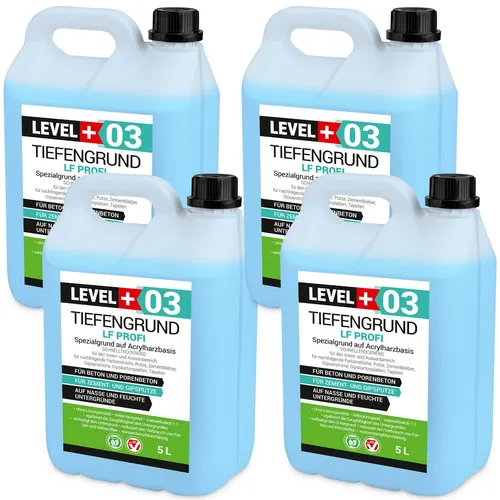 Tiefengrund LF 20L - Vielseitige Grundierung für Innen und Außen - Grundierung für Beton, Zement und Gipsputz, ideal für Wand und Boden. Perfekt für verschiedene Untergründe, sorgt für optimale Haftung von Farben und Klebern.