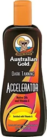 Australian Gold Accelerator Bronze Natural Dark Bronzer 250 ml - Körperpflege: Intensiver Bräuner mit natürlichen Inhaltsstoffen für eine schnelle, tiefenwirksame Bräunung und einen strahlenden Teint.
