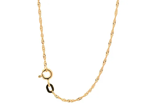 HOPLO Goldkette Goldkette Singapurkette Länge 42cm - Breite 1,2mm - 585-14 Karat Gold, Made in Germany