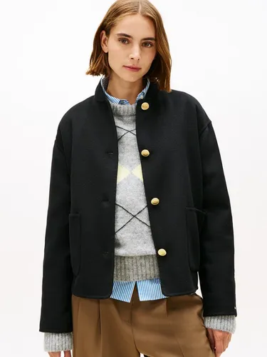 Tommy Hilfiger Bomberjacke DF WOOL SHORT BOMBER mit Wolle von Tommy Hilfiger
