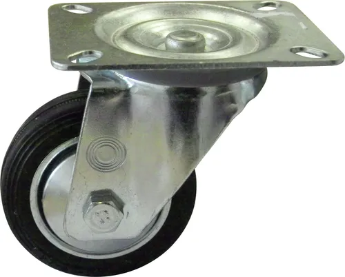 HSI Lenkrolle mit, Platte, Eisen, verzinkt, 100mm, 1 STK